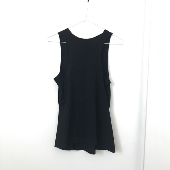 Autumn Cashmere Black Peplum Tank Top - Picture 5 of 5